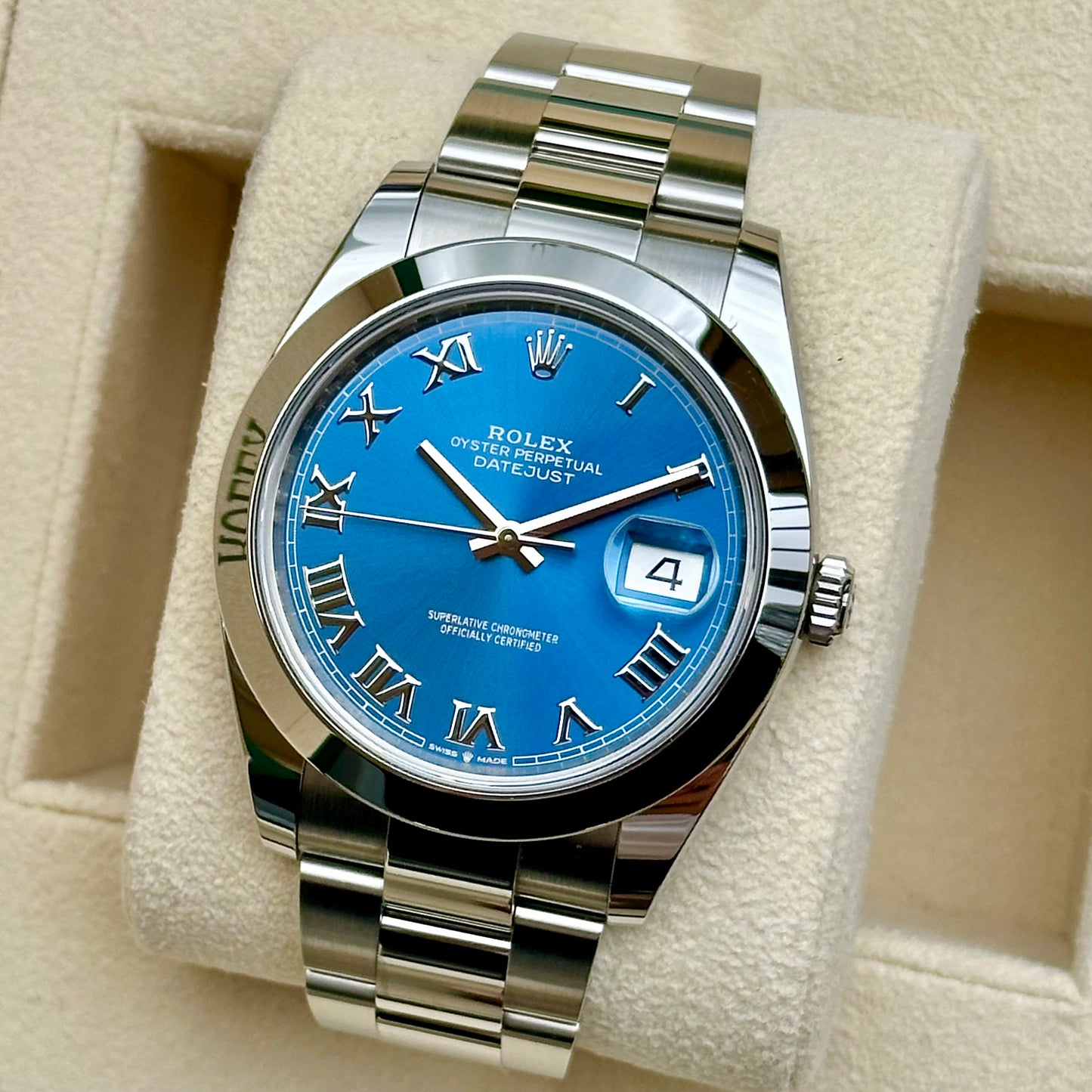 Datejust 41 Azzurro Blue Ref 126300 2021