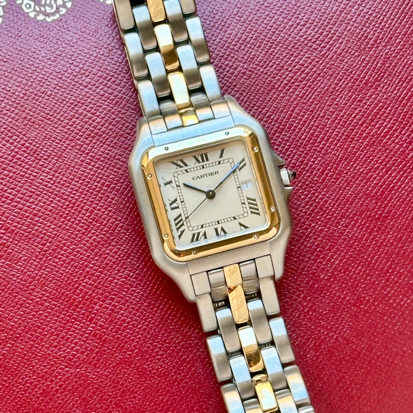 Panthére Single Row Jumbo 18K Yellow Gold Ref 8395 1990