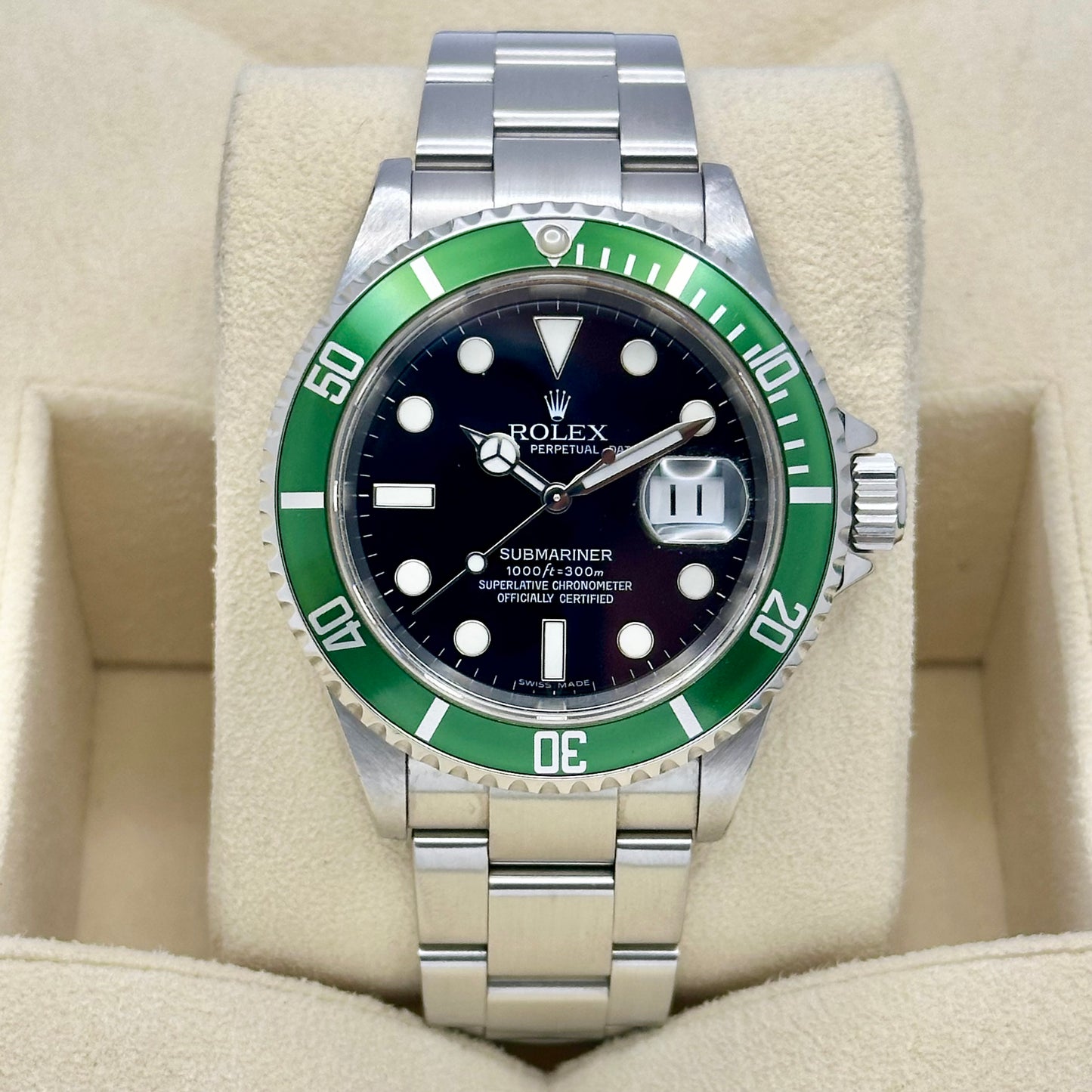 Submariner Date Kermit Ref 16610LV 2007