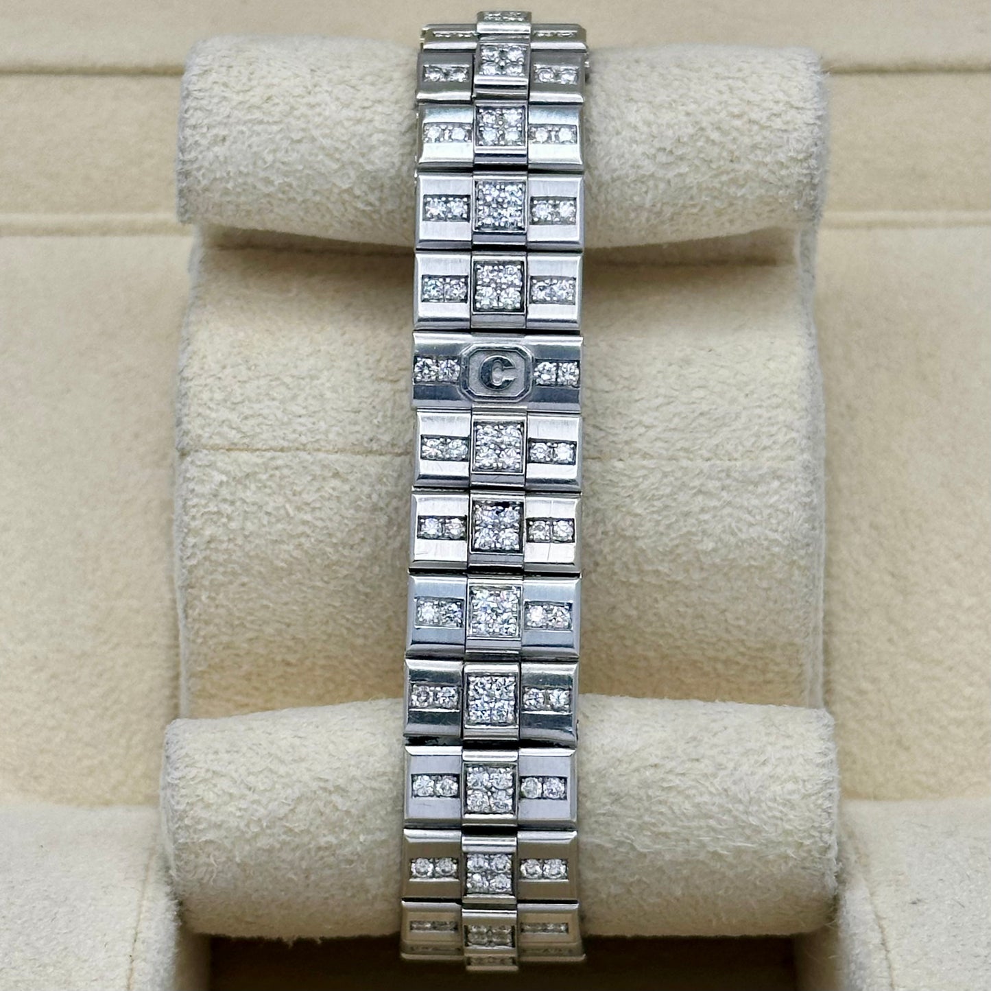 St Moritz Ladies 18K White Gold Factory Diamond Set Ref 25/4218/1