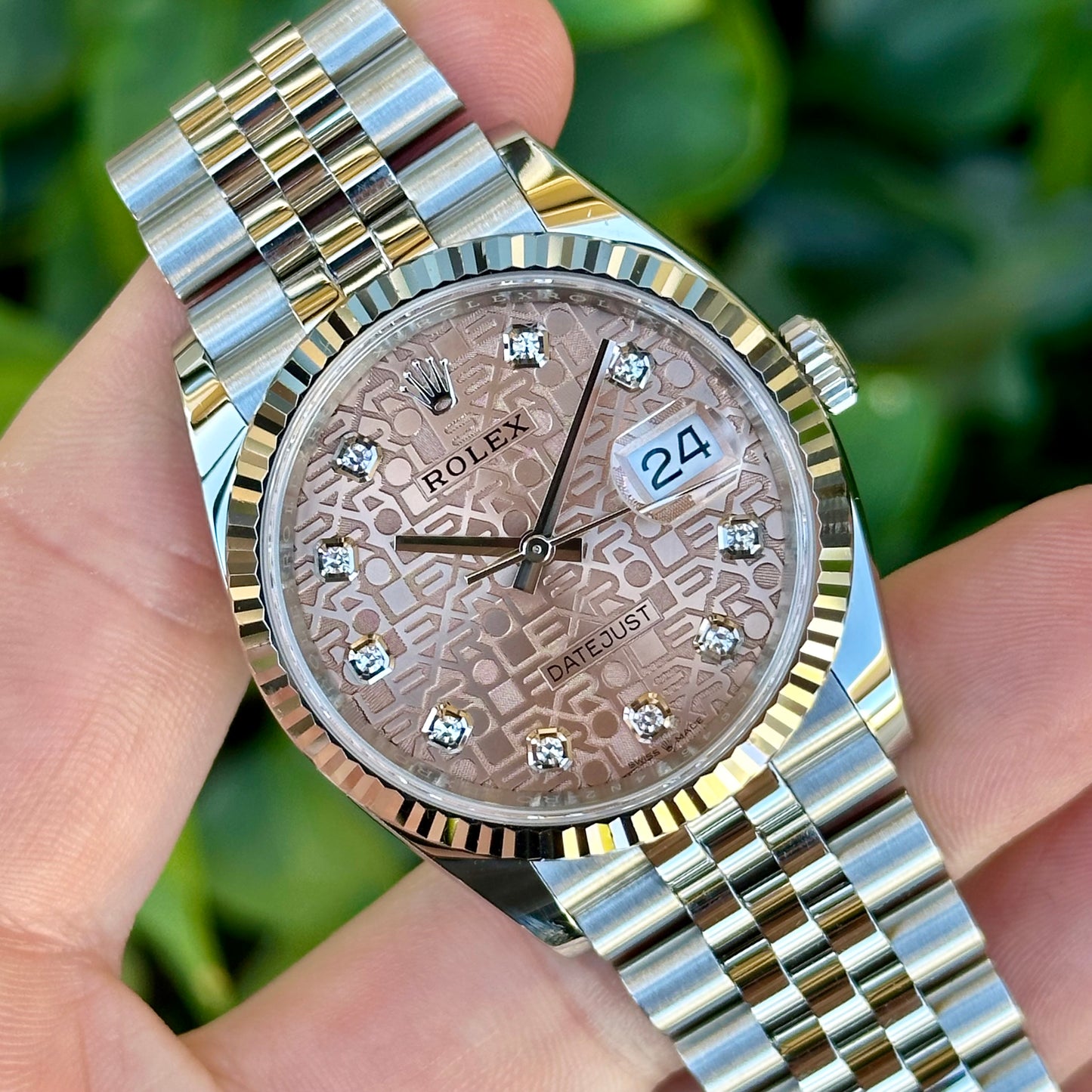 Datejust 36 Pink Diamond Anniversary Dial Ref 126234 2020