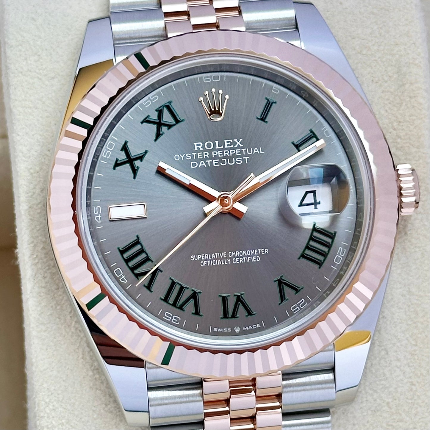 Datejust 41 Wimbledon Ref 126331 18K Rose Gold 2024