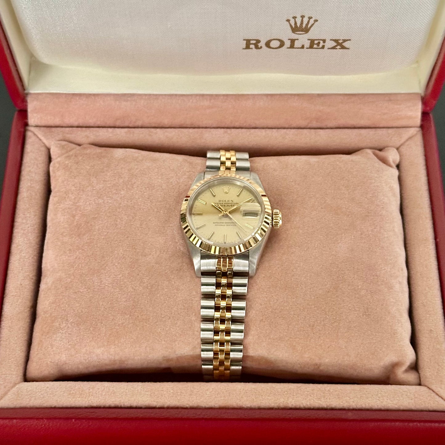 Datejust 26 Champagne Dial Ref 69173 1990