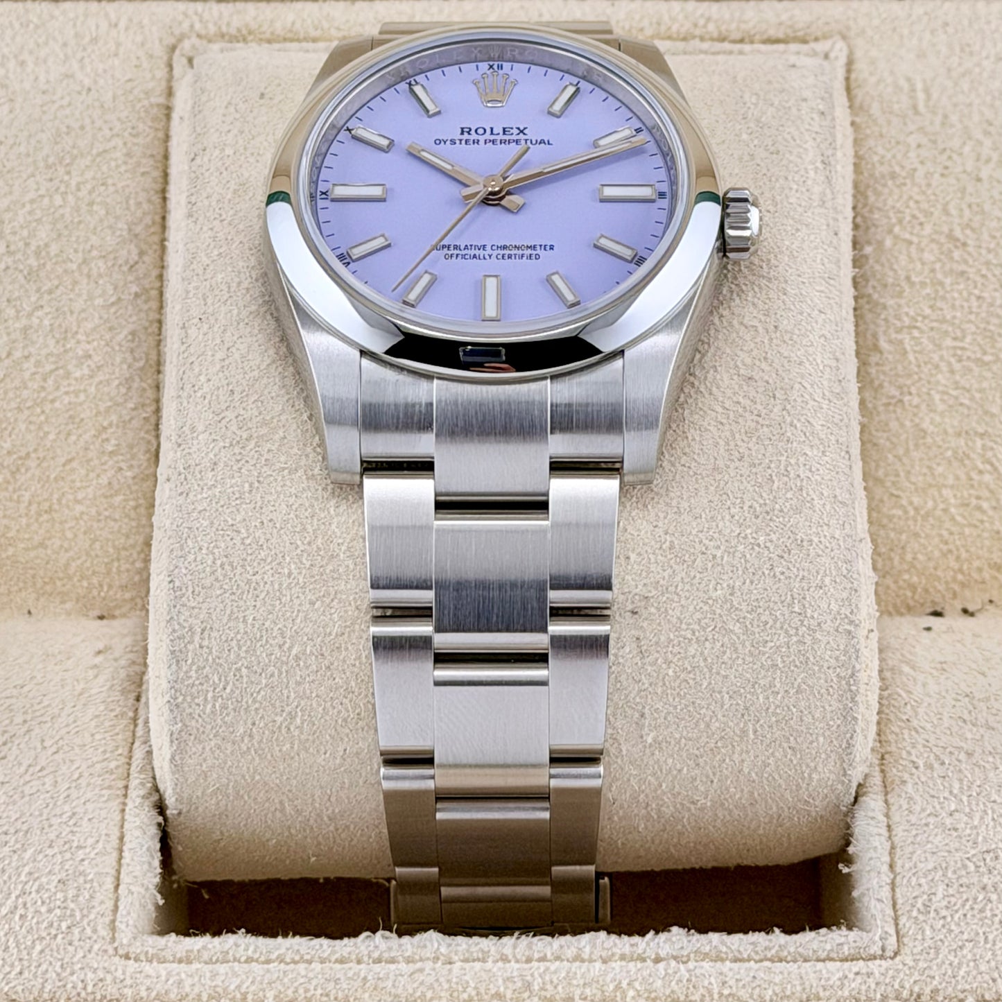 Oyster Perpetual 34 Lavender Dial Ref 124200 2025