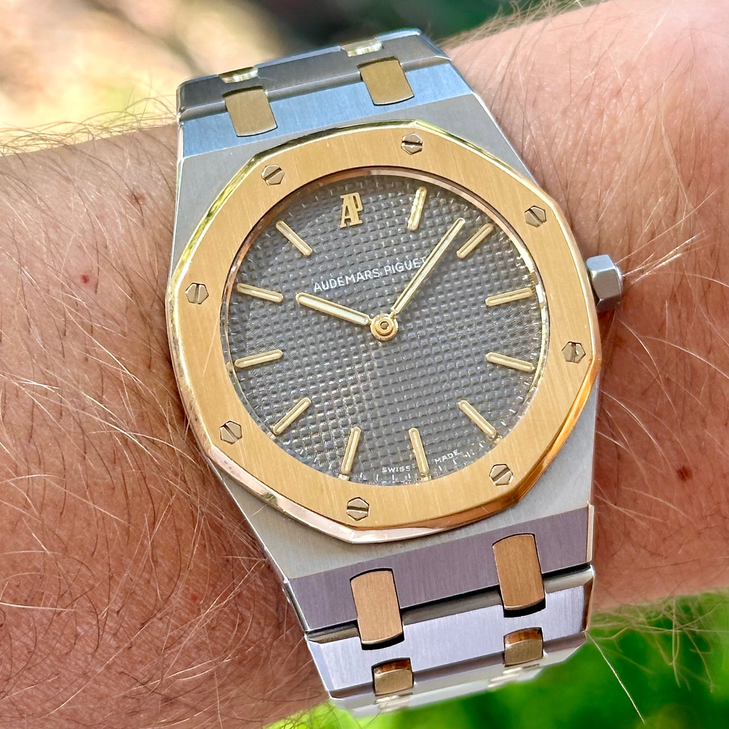 Royal Oak Grey Dial 18K Yellow Gold Two Tone Ref 56303SA 1990