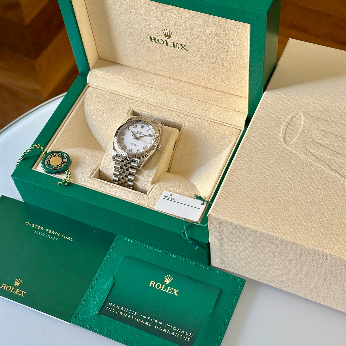Datejust 41 White Romans 18K White Gold Ref 126334 2021