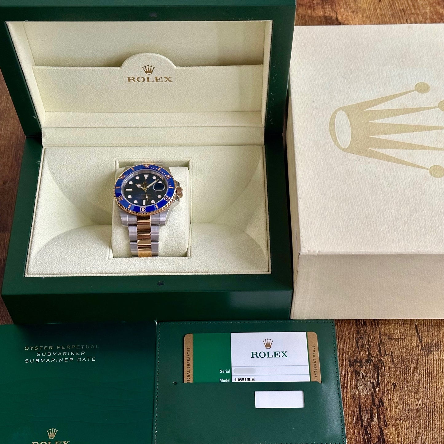 Submariner Date Sunburst Bluesy Ref 116613LB 2014