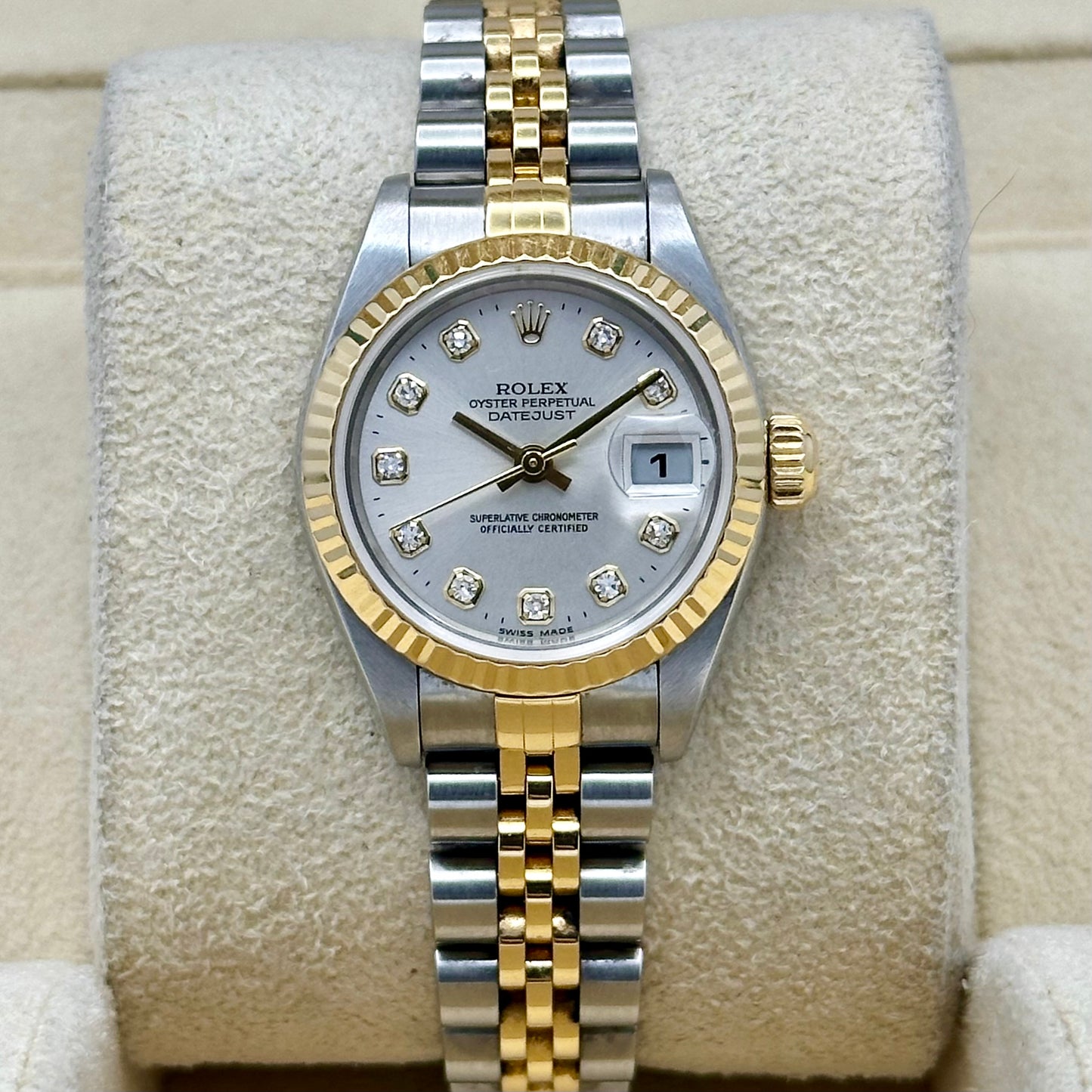 Lady-Datejust 26 Silver Big Diamond Ref 79173 2000