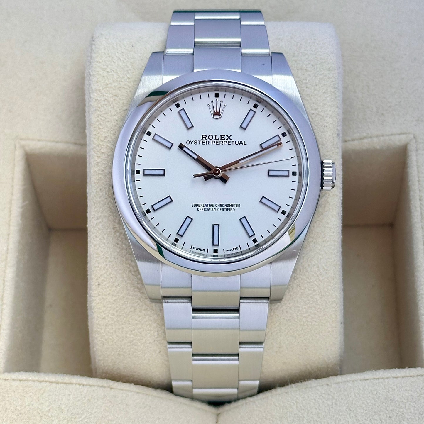 Oyster Perpetual 39 White Ref 114300 2020