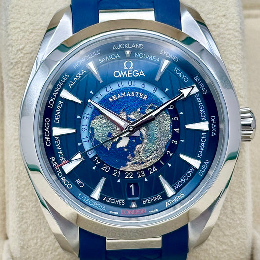 Aqua Terra 150M World Timer Ref 
220.12.43.22.03.001 2024