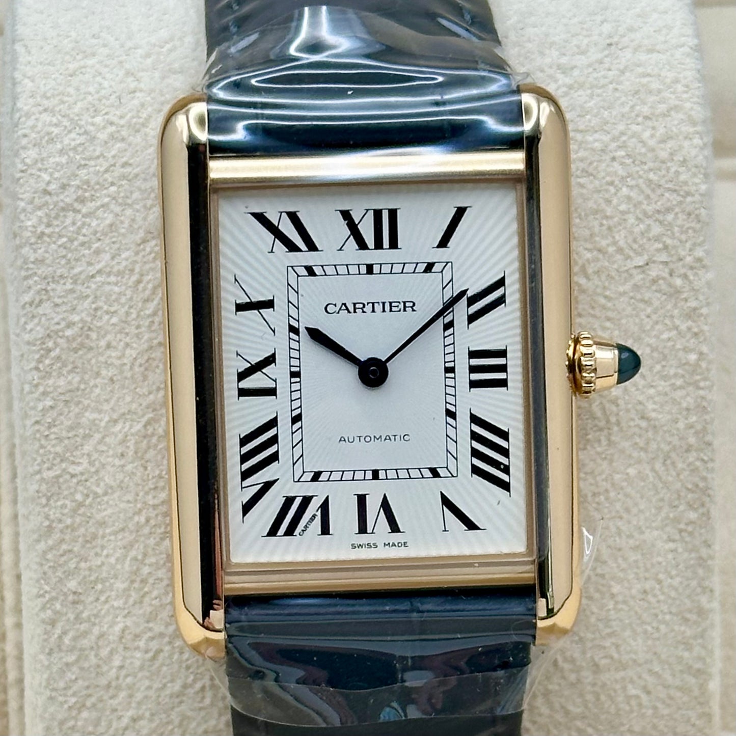 Tank Louis Cartier Large White Romans 18K Yellow Gold Automatic Ref WGTA0357 2026