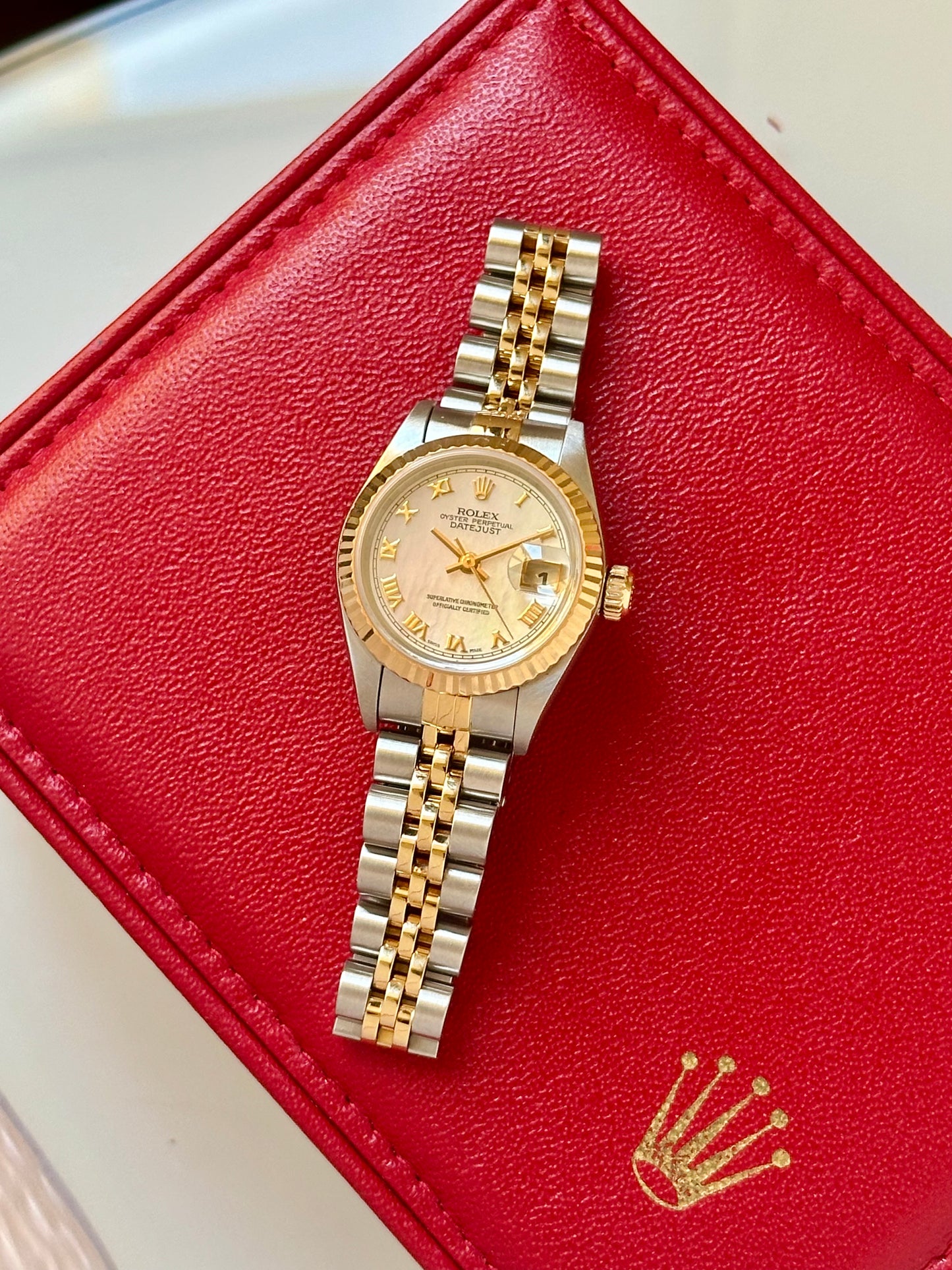 Lady-Datejust 26 Mother Of Pearl Romans Ref 79173 1999