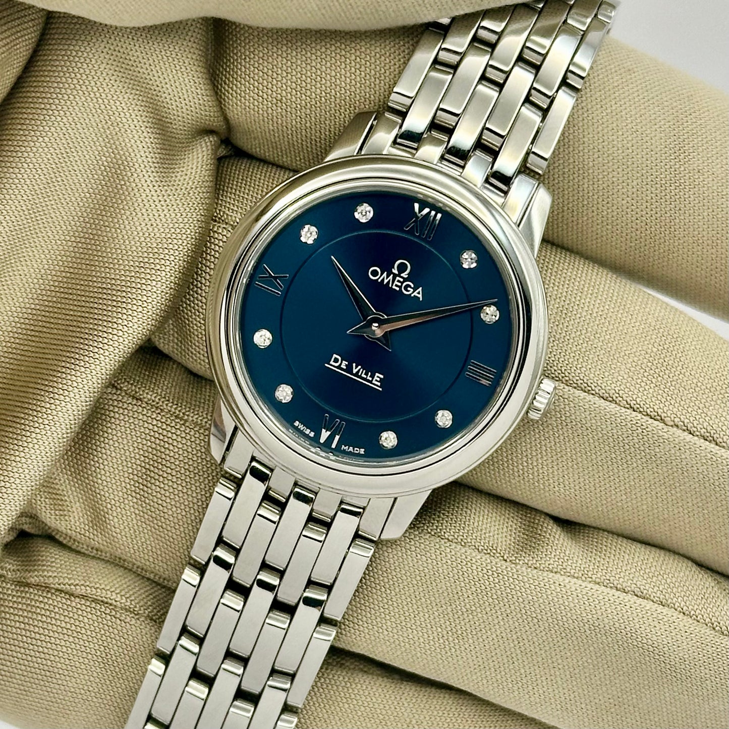 De Ville Prestige Ladies Blue Diamond Ref 424.10.27.60.53.001 2024