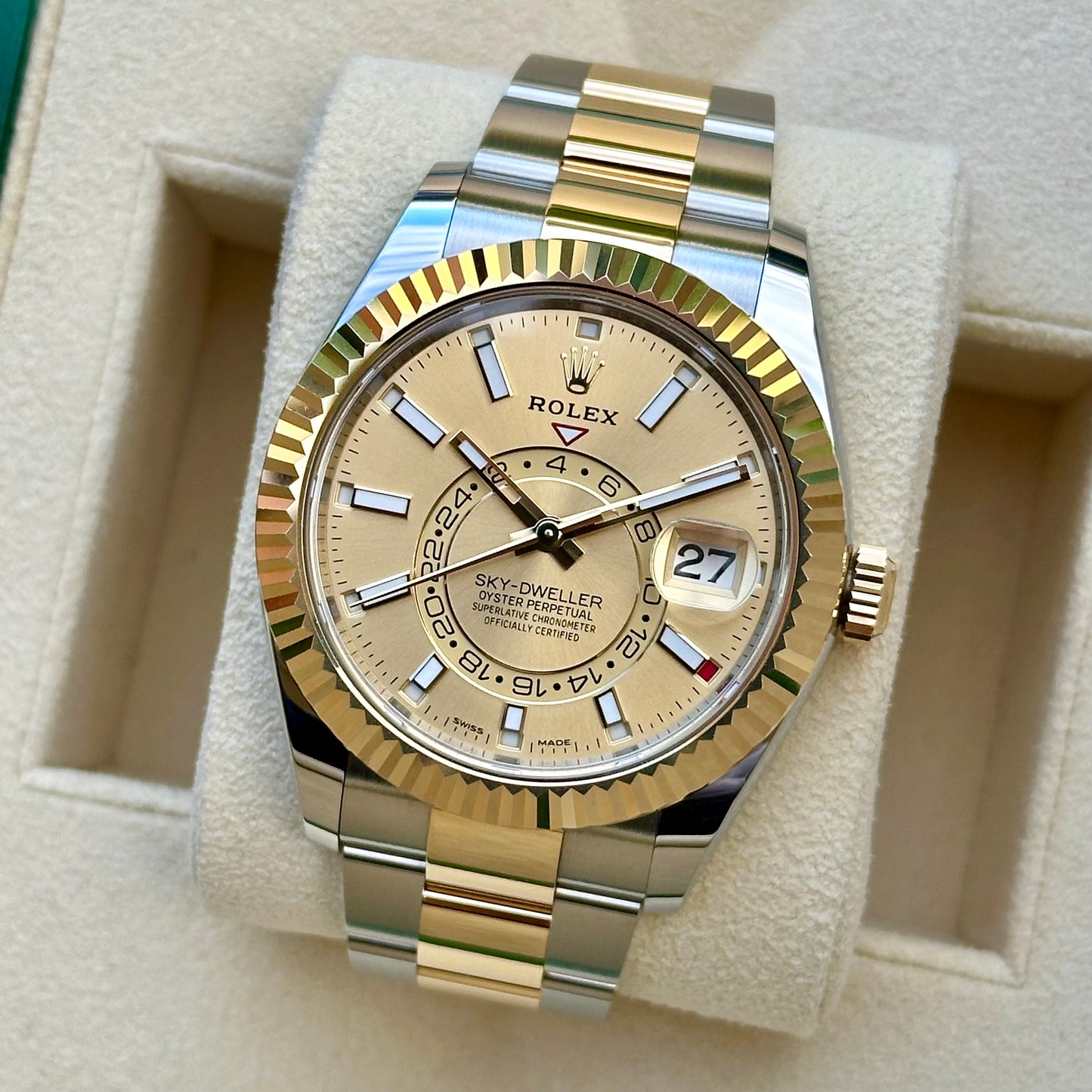 Sky-Dweller Champagne Two Tone Ref 326933 2022