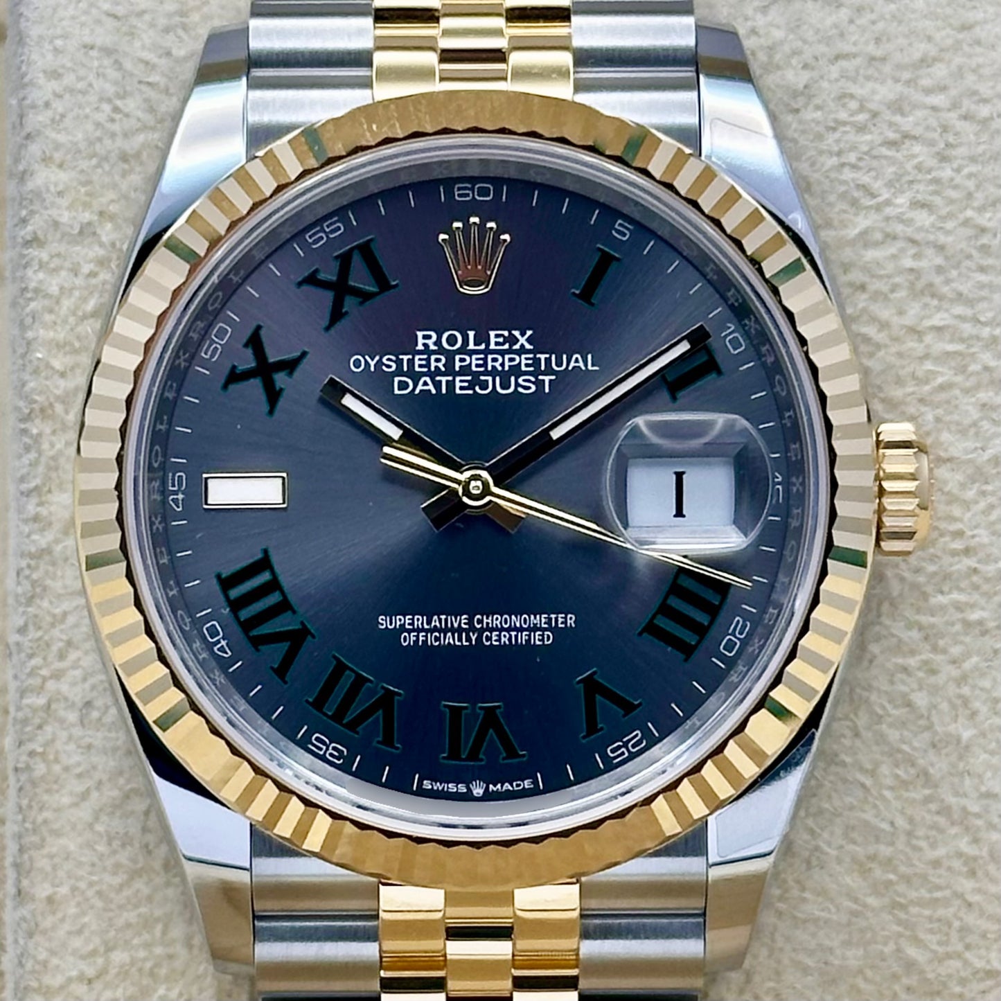 Datejust 36 Wimbledon 18K Yellow Gold Ref 126233 2025