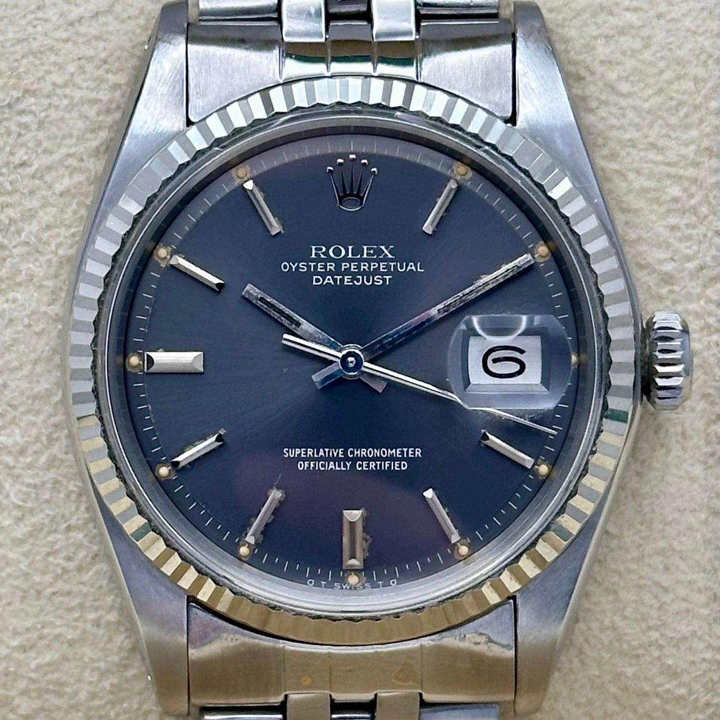 Datejust 36 Ghost Grey Sigma 18K White Gold Ref 1601 1974
