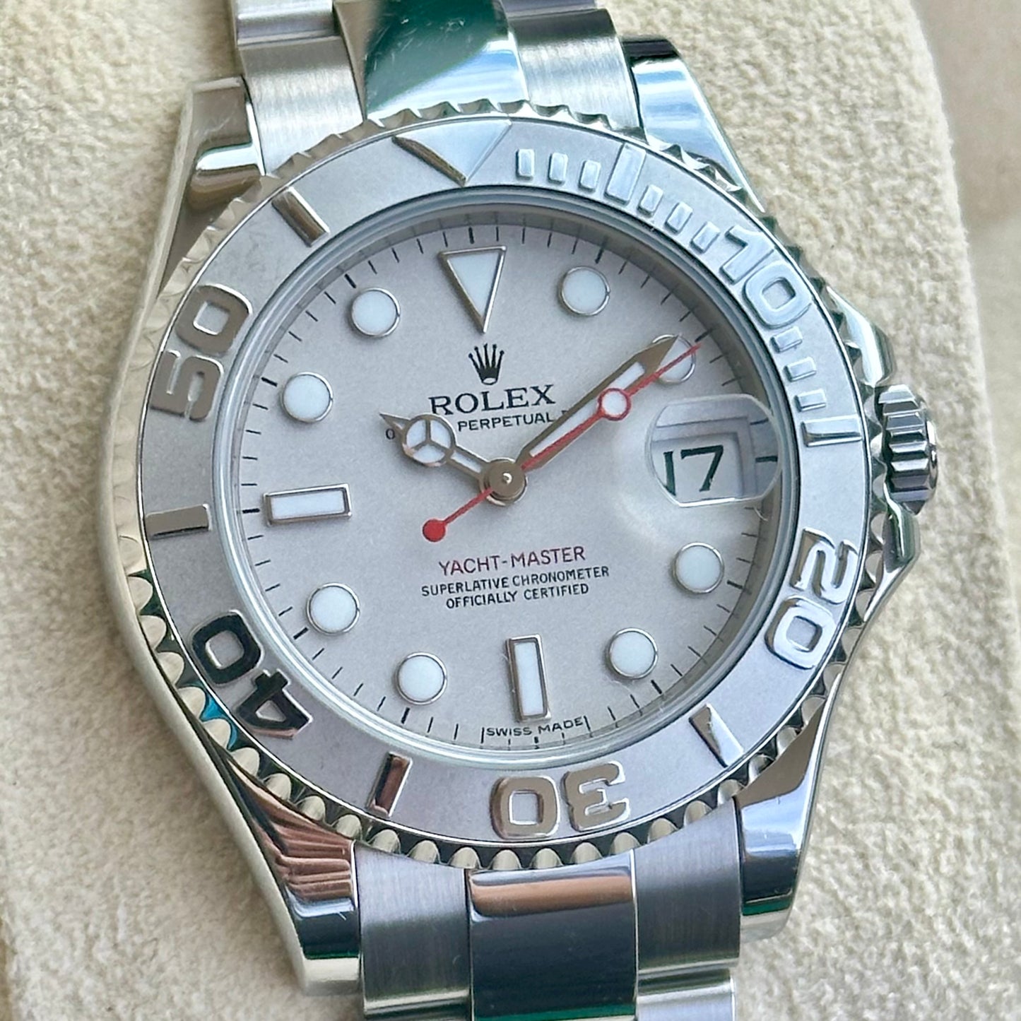 Yacht-Master 35 Platinum Dial Ref 168622 2011