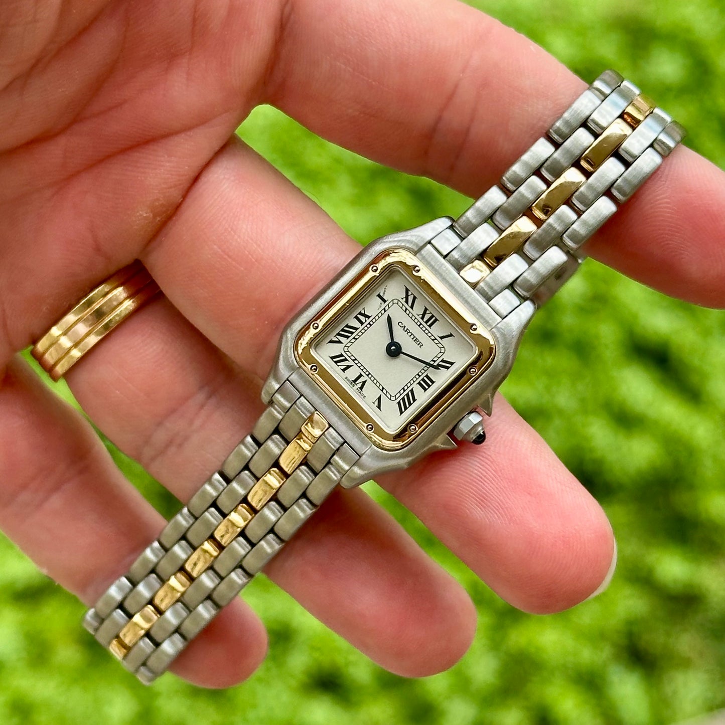 Panthére Small Single Row 18K Yellow Gold Two Tone Ref 669210 2000