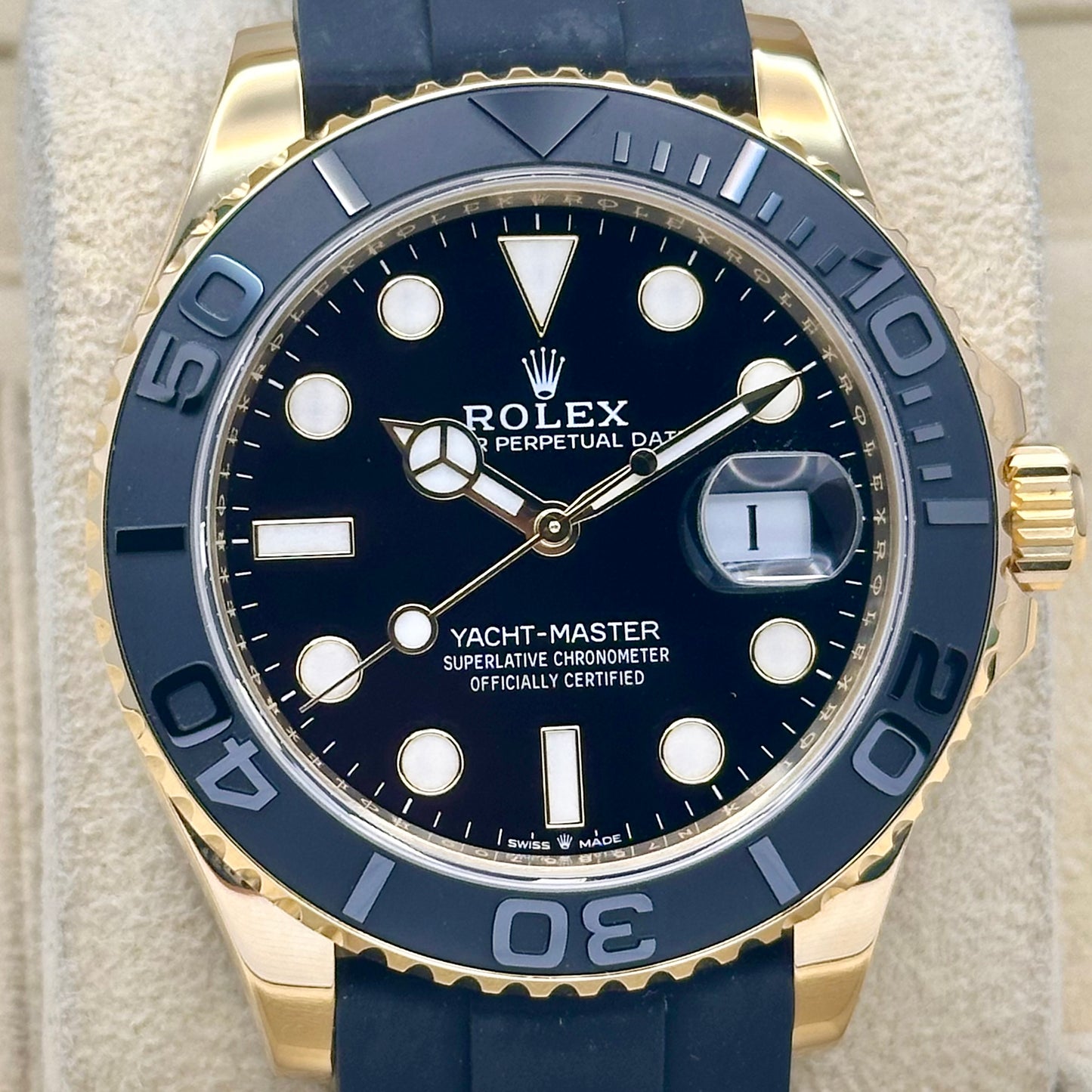 Yacht-Master 42 18K Yellow Gold Oysterflex Ref 226658 2023