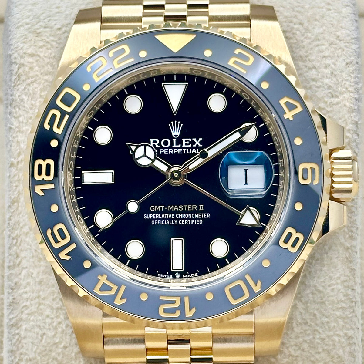 GMT Master II 18K Yellow Gold Jubilee Zombie Ref 126718GRNR