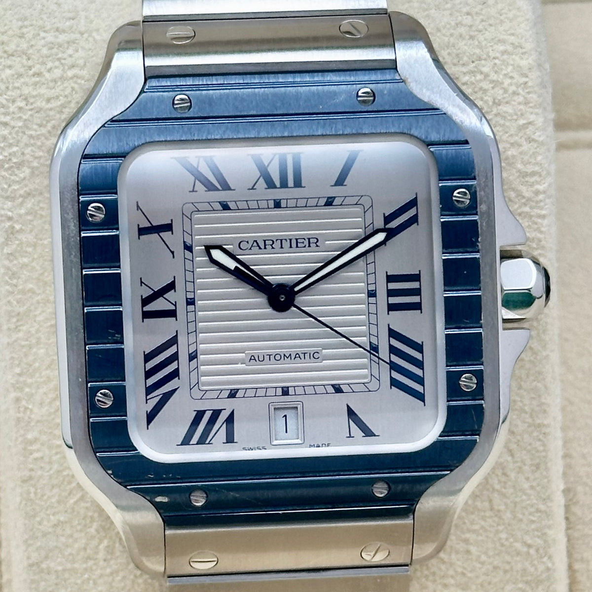 Santos Large PVD Blue Romans Ref WSSA0047 2022