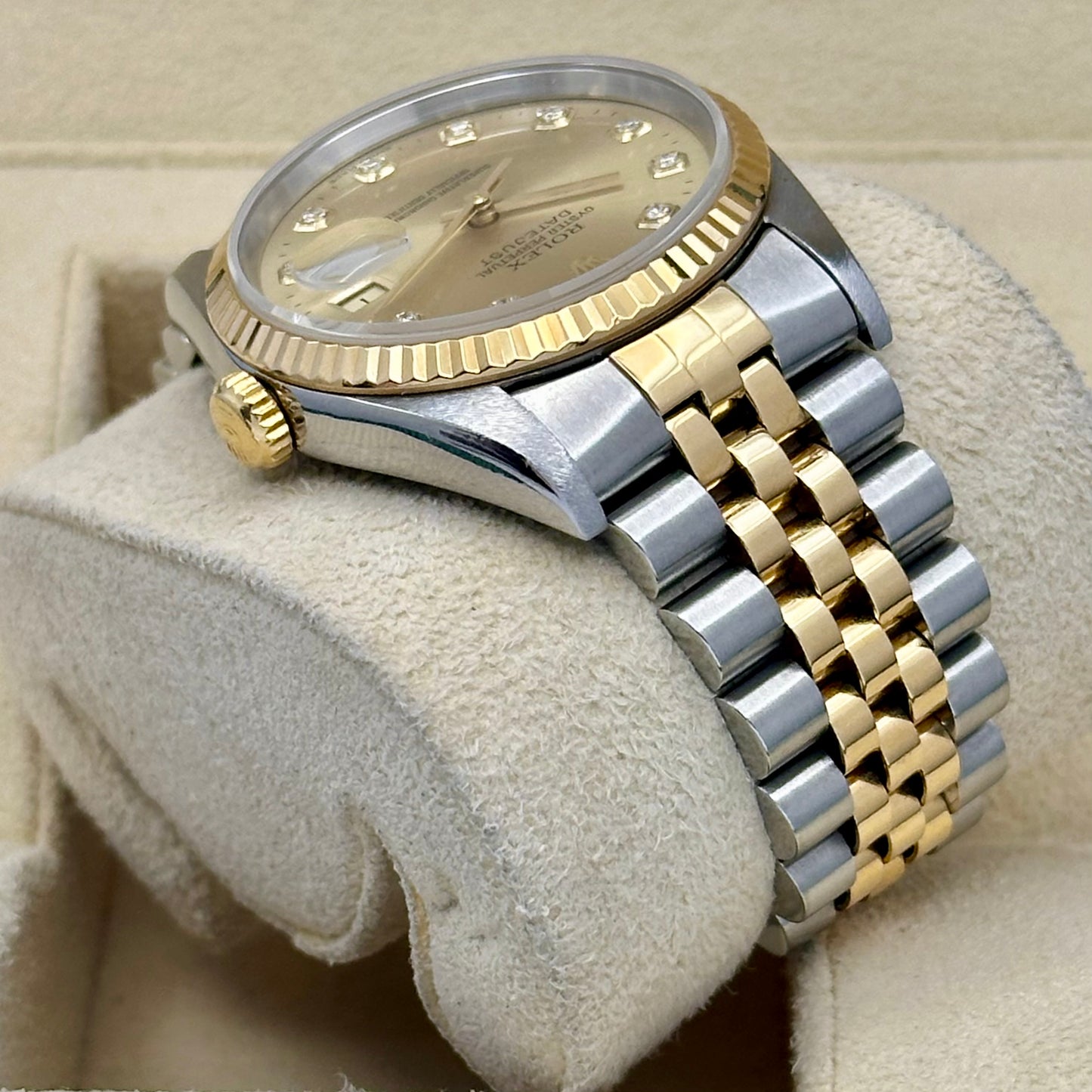 Datejust 36 Champagne Big Diamond Ref 16233 1995