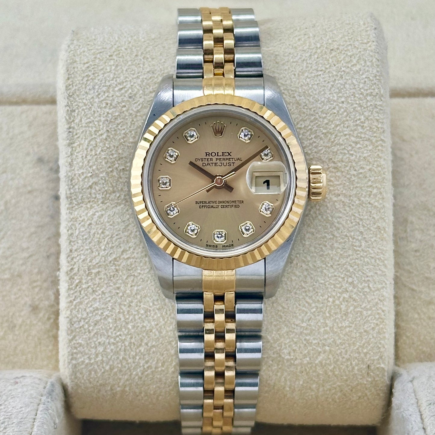 Lady-Datejust 26 Champagne Diamond Ref 69173G
