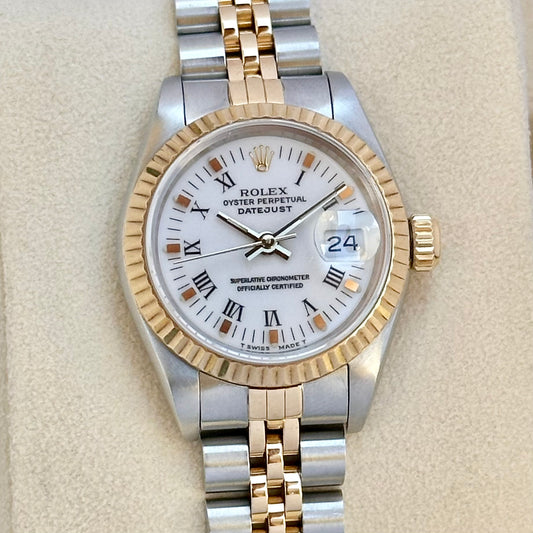 Lady-Datejust 26 White Buckley Ref 69173 1990