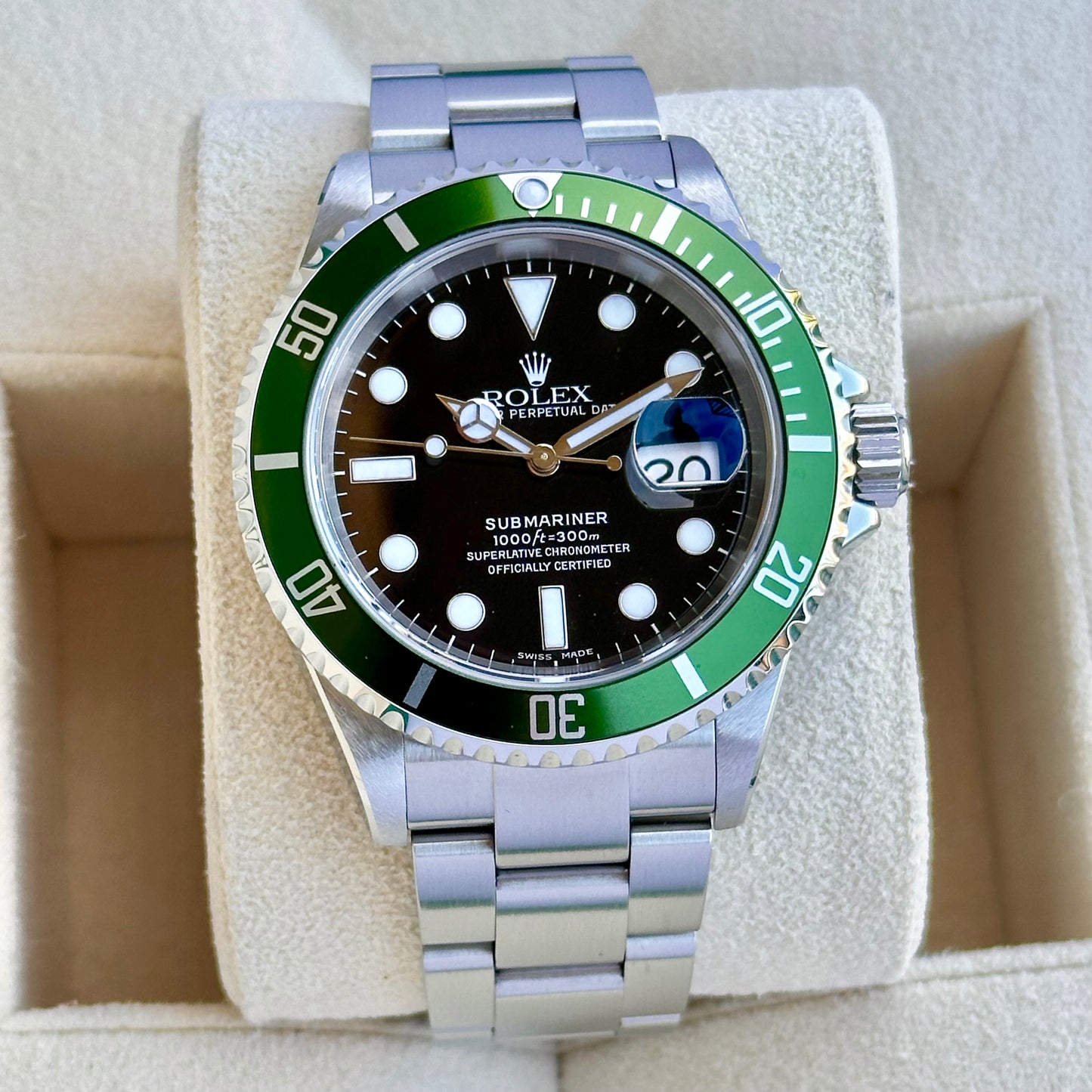 Submariner Kermit Ref 16610LV 2005 RSC 2021