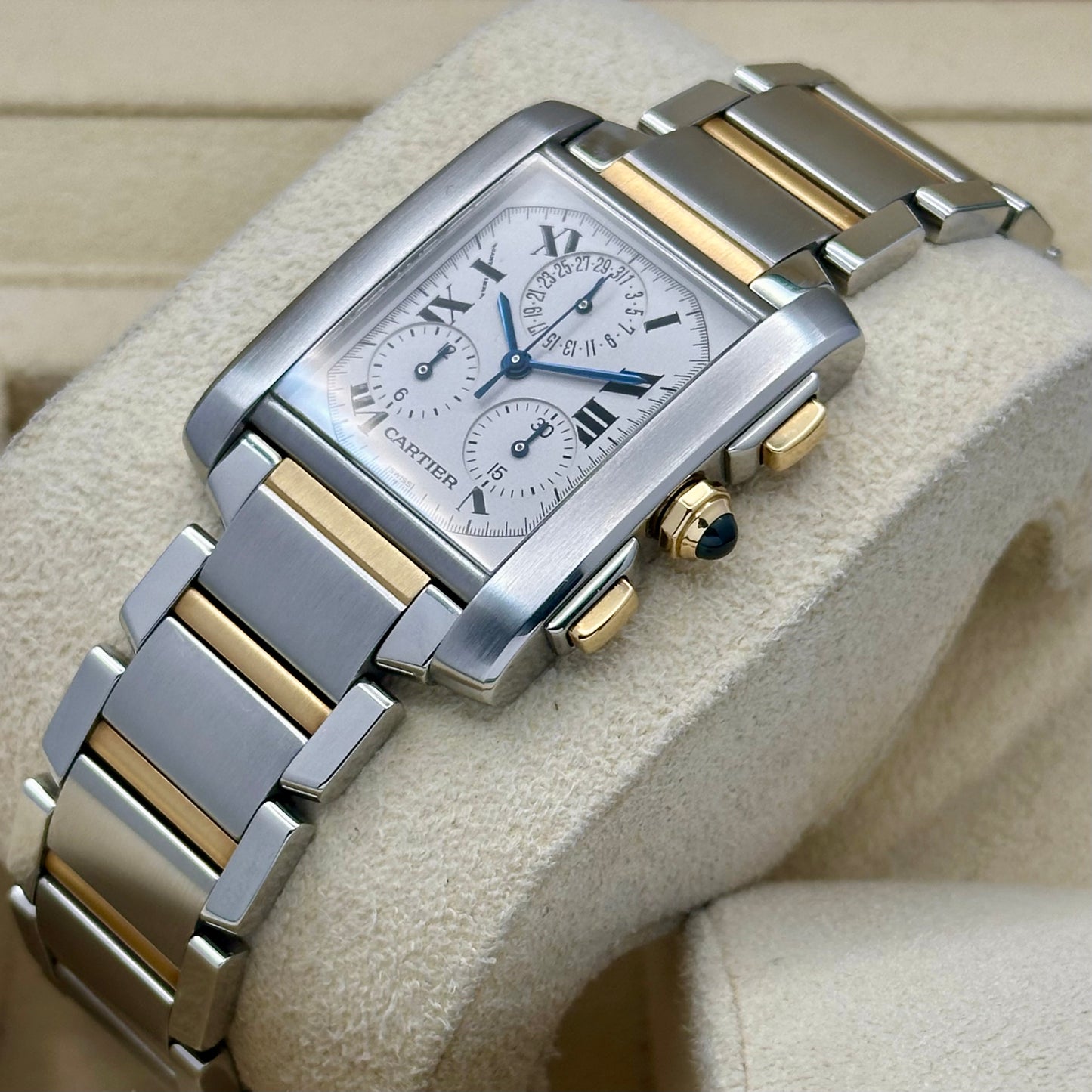 Tank Française Chronograph 18K Yellow Gold Ref 2303