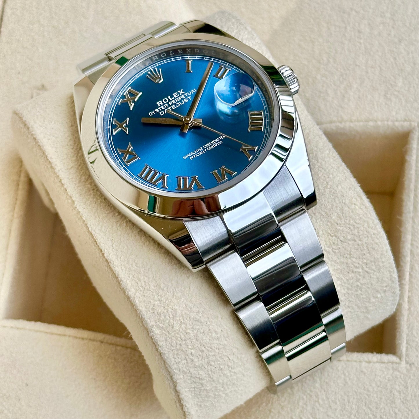 Datejust 41 Azzurro Blue Ref 126300 2021