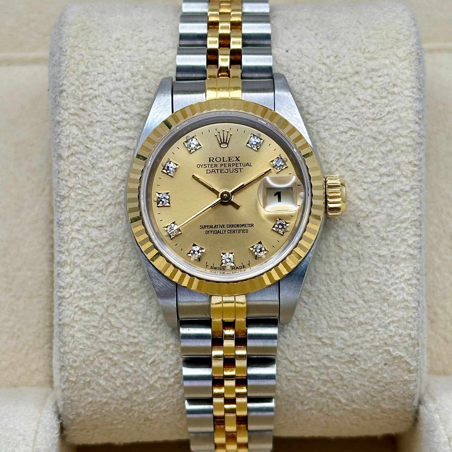 Lady-Datejust 26 Champagne Diamond Ref 69173G