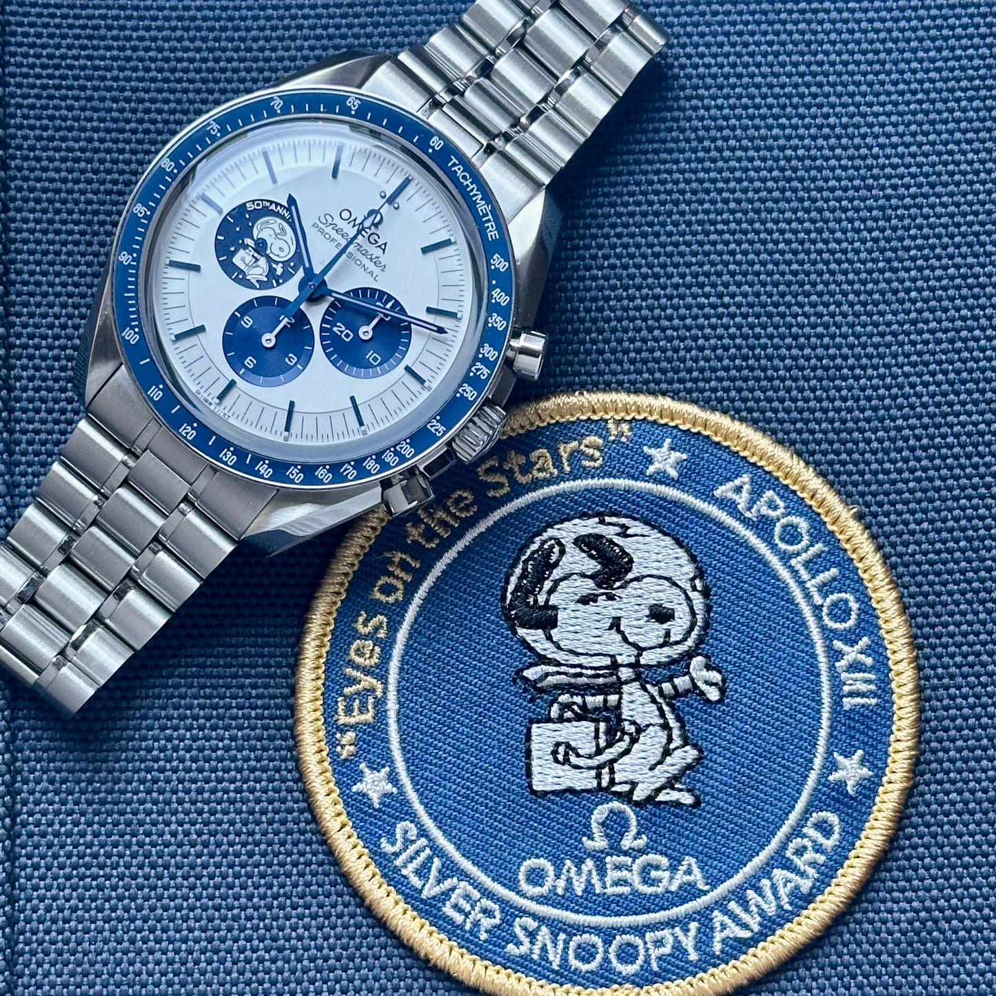 Speedmaster Anniversary Series Silver Snoopy Ref  310.32.42.50.02.001 2024