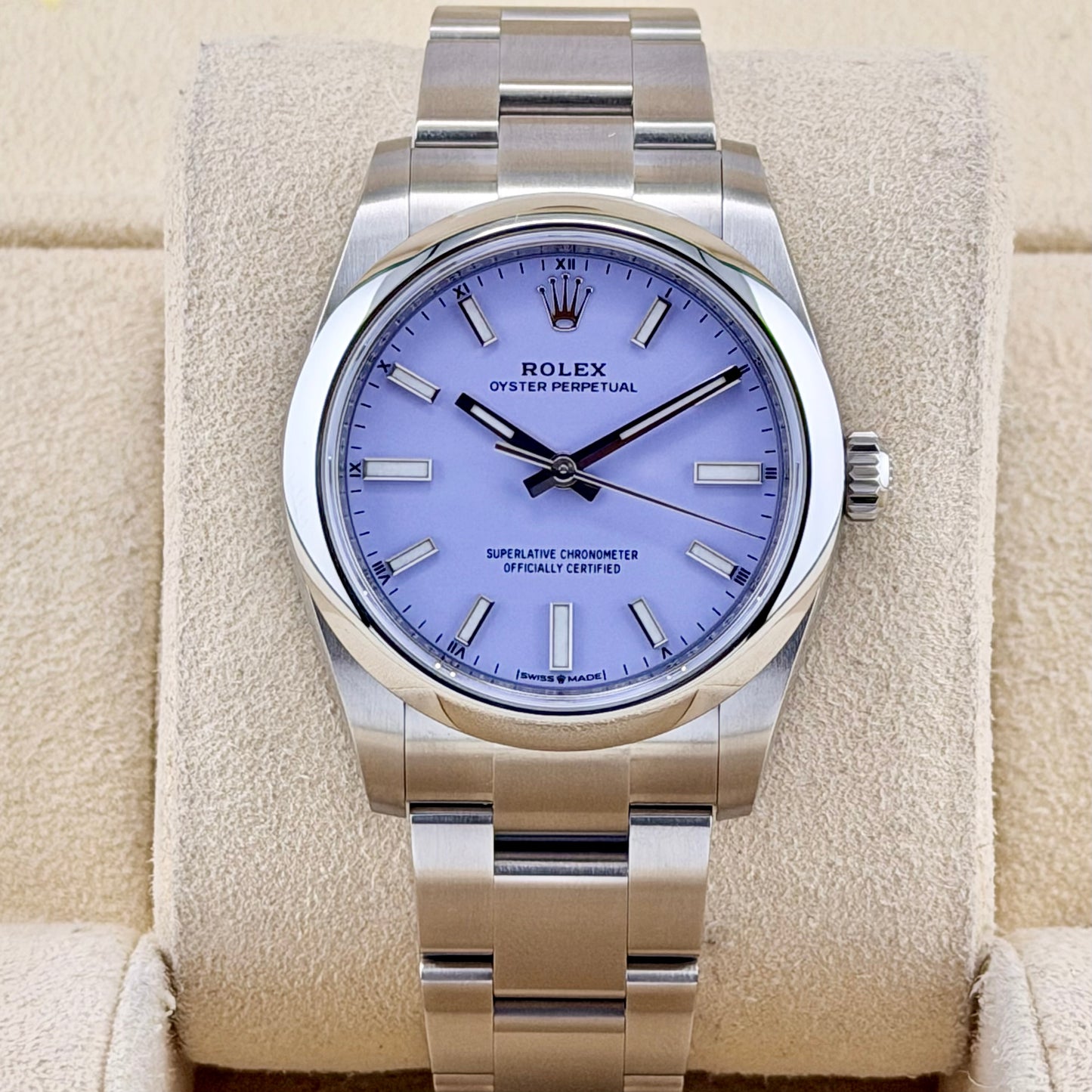 Oyster Perpetual 34 Lavender Dial Ref 124200 2025