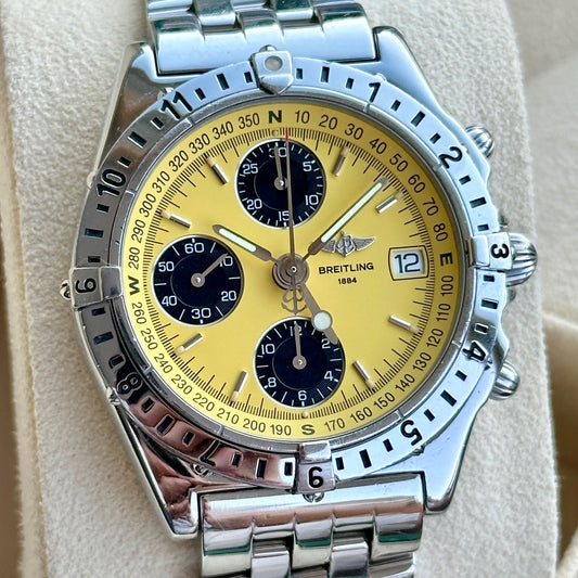 Chronomat Longitude GMT Yellow Dial Ref A20048 2005