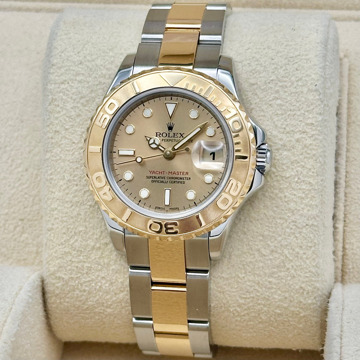 Lady Yacht-Master 29 Champagne 18K Yellow Gold Ref 169623 2006