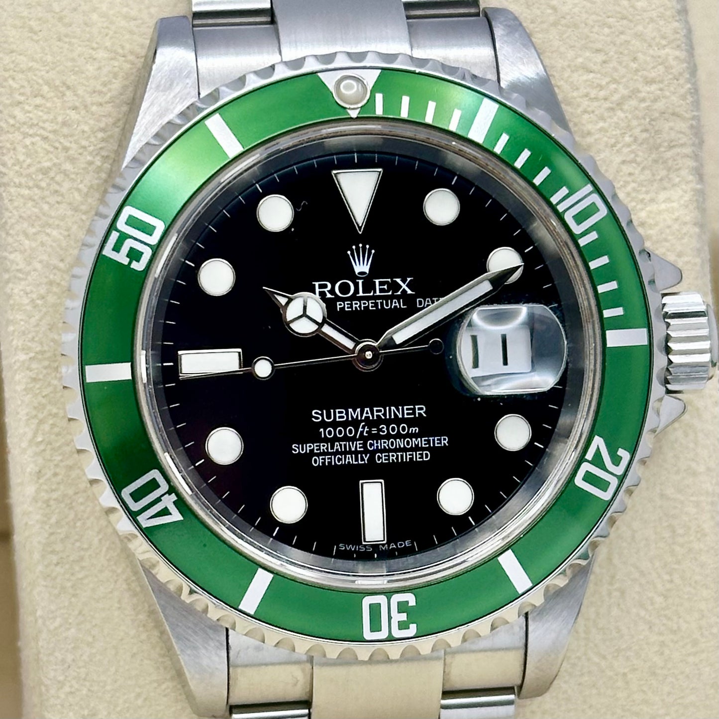 Submariner Date Kermit Ref 16610LV 2007