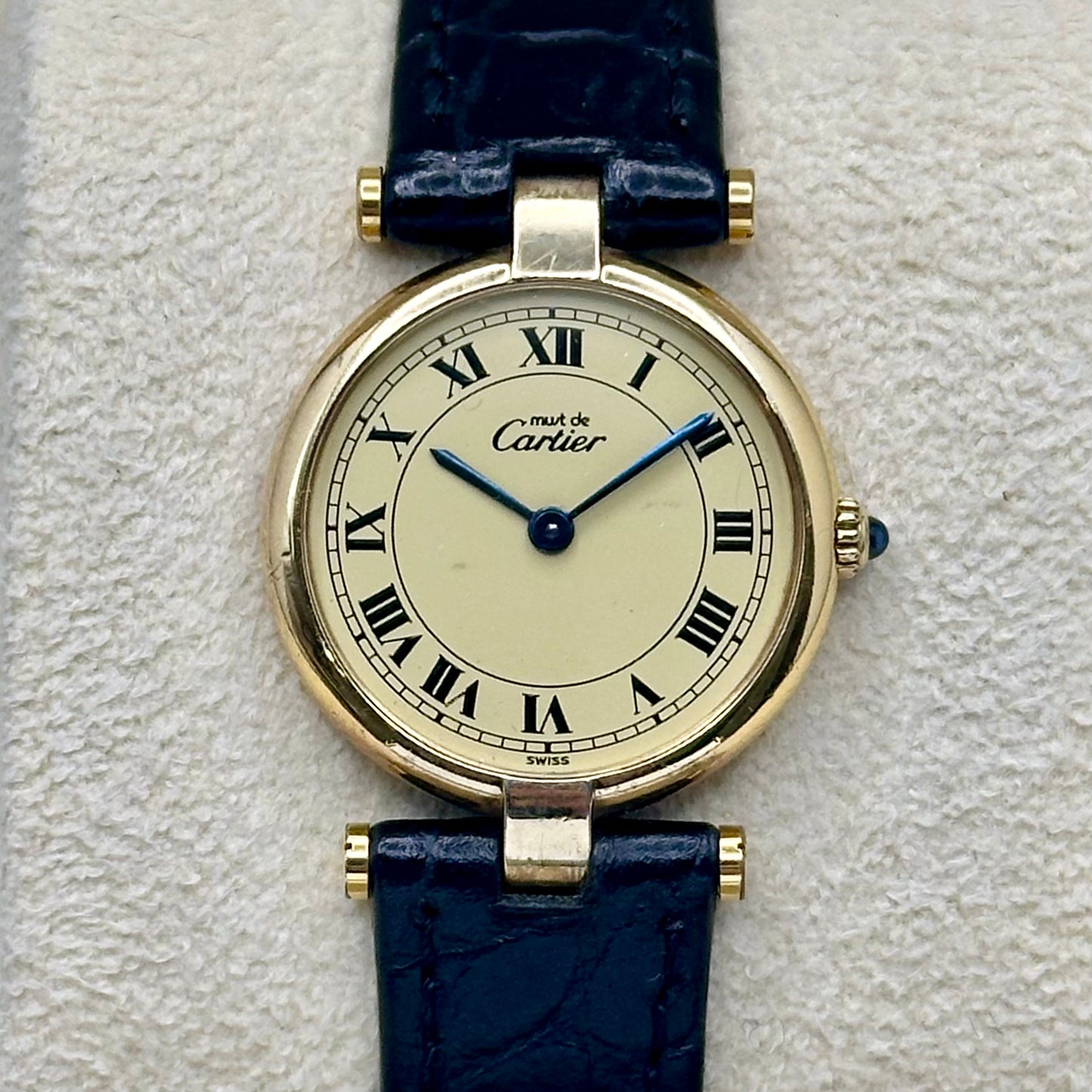 Vendome Must De Cartier Small Ivory Romans 1990