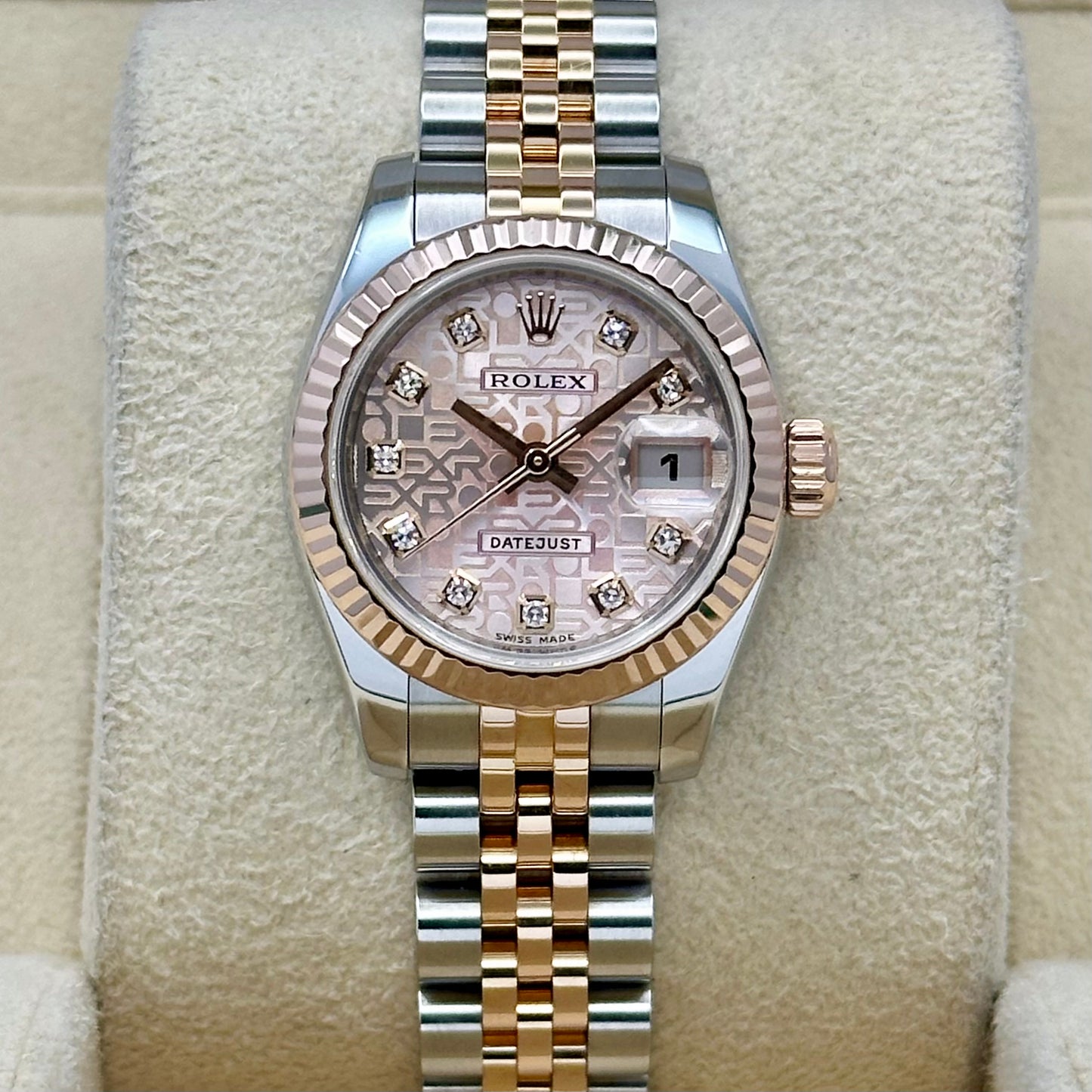 Lady-Datejust 26 Pink Anniversary Diamond Dial 18K Rose Gold Ref 179171 2011