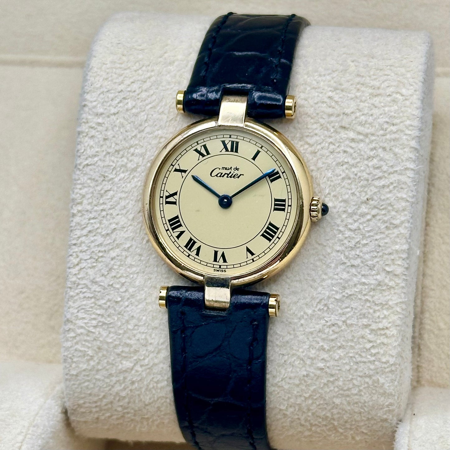 Vendome Must De Cartier Small Ivory Romans 1990