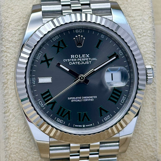 Datejust 41 Wimbledon 18K White Gold Ref 126334 2018