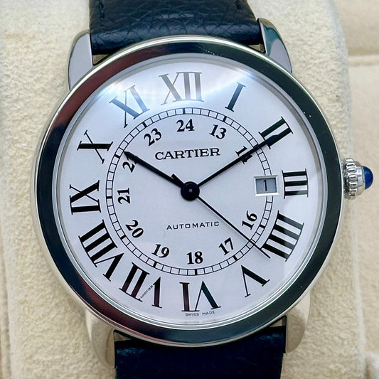 Ronde Solo De Cartier XL Automatic White Romans Ref WSRN0022 2021
