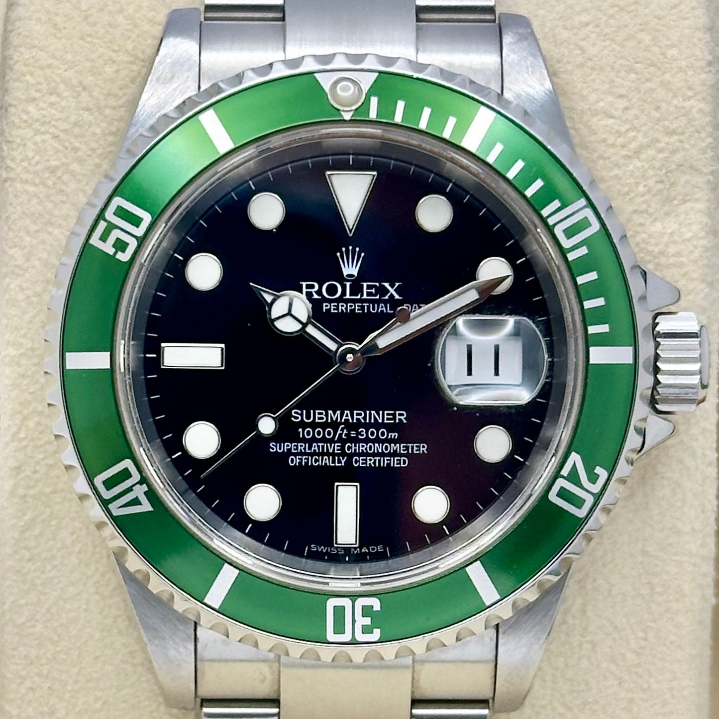 Submariner Date Kermit Ref 16610LV 2007