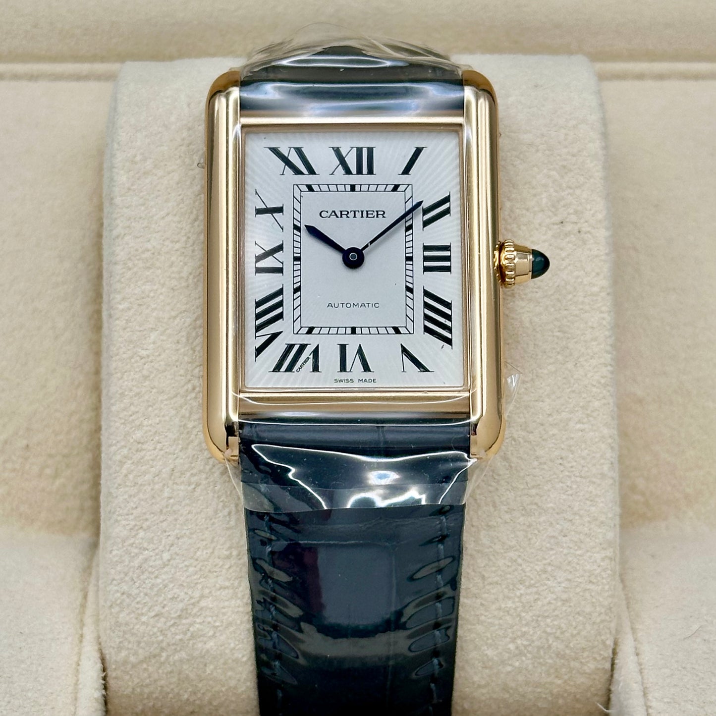 Tank Louis Cartier Large White Romans 18K Yellow Gold Automatic Ref WGTA0357 2026