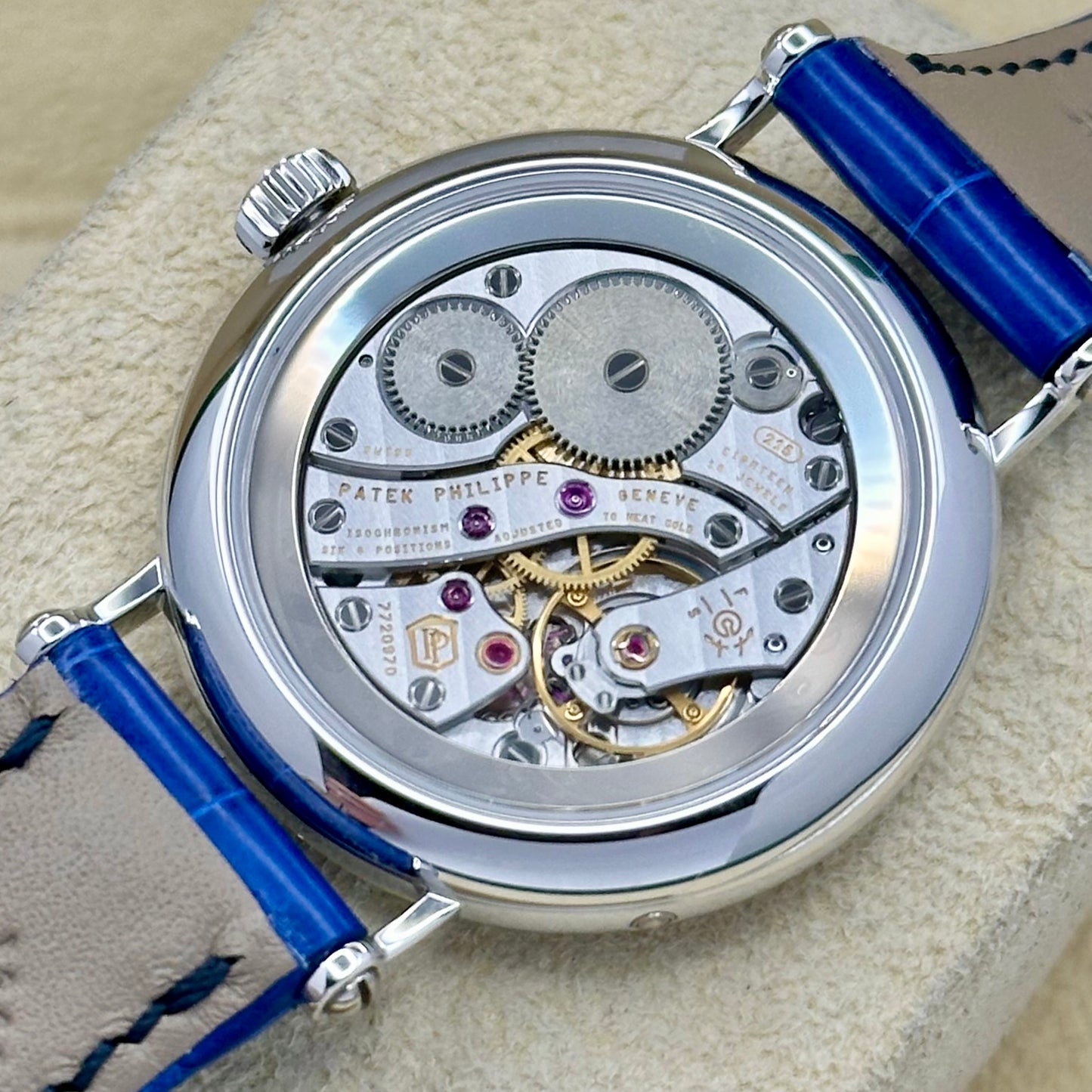 Complications Factory Diamond Bezel 18K White Gold Sunburst Blue Ref 7121/200G-001 2025