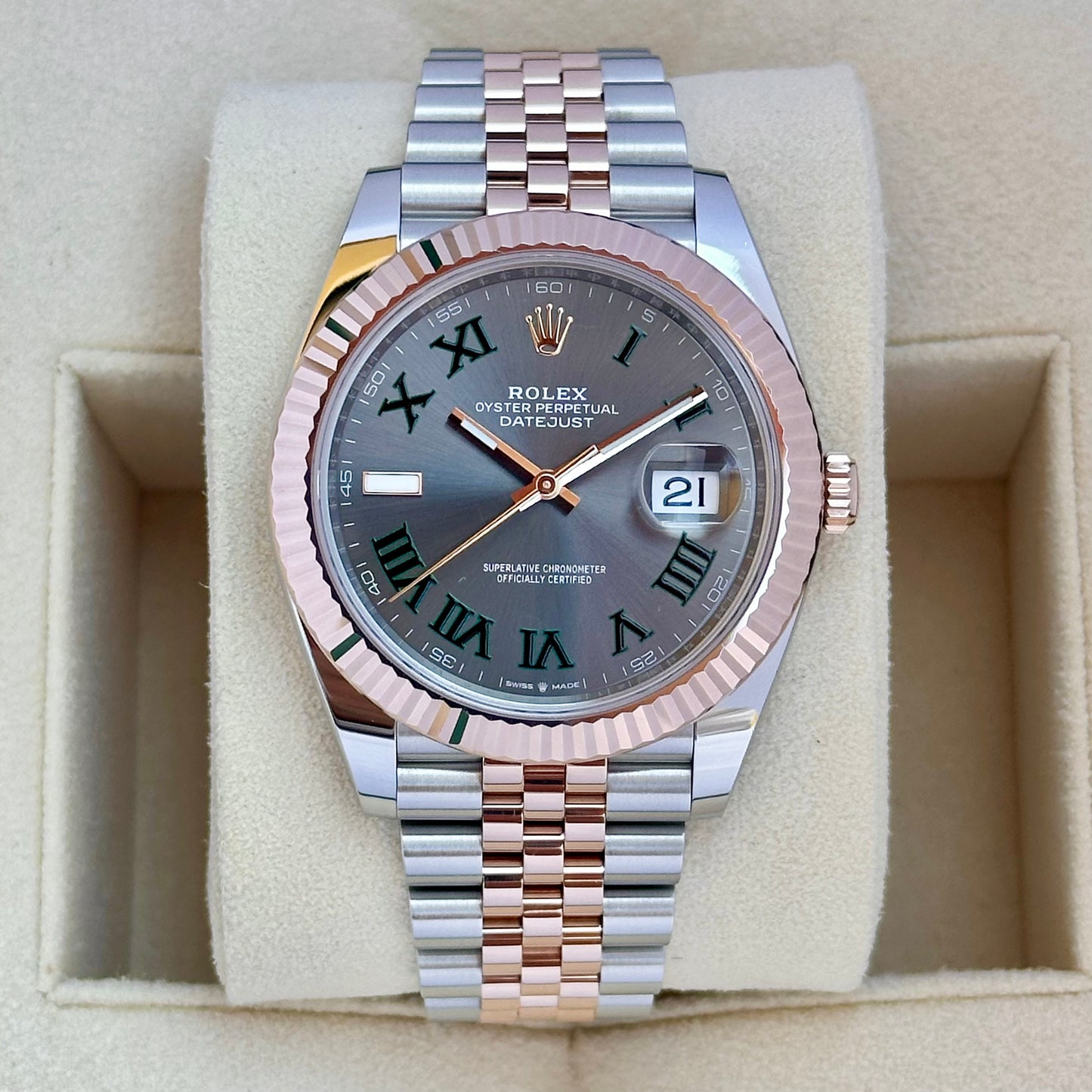 Datejust 41 Wimbledon Ref 126331 18K Rose Gold 2023