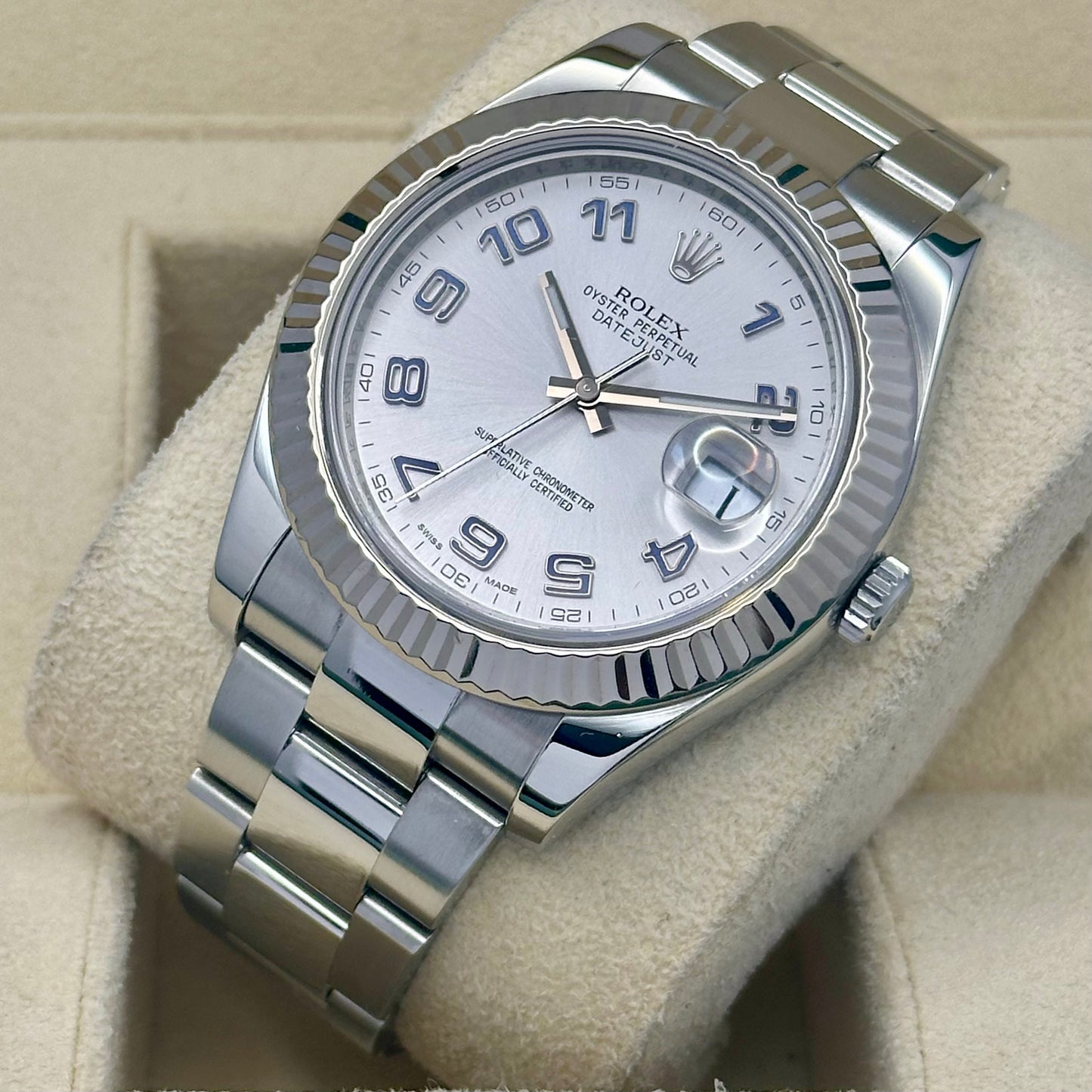 Datejust 41 II Rhodium Arabic Dial Ref 116334 2014