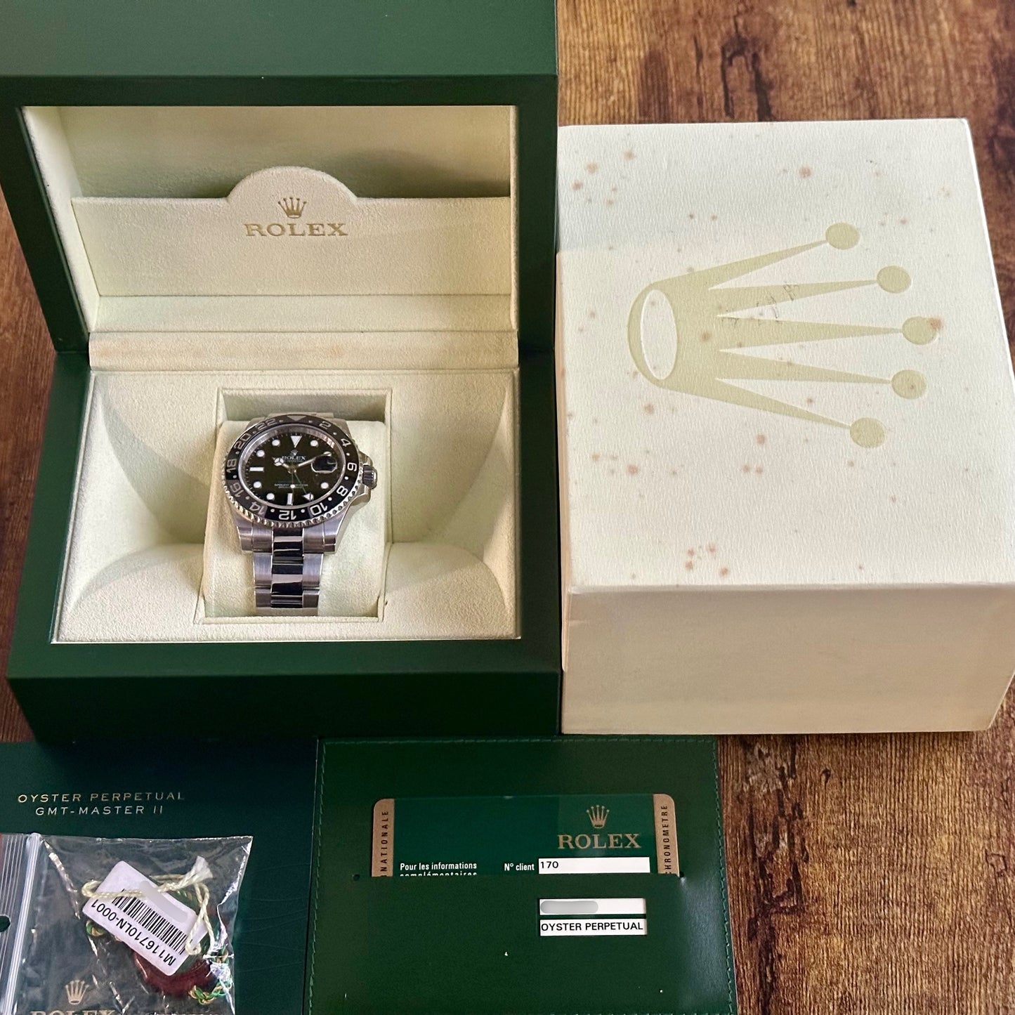 GMT Master II Green Arrow Ref 116710LN 2013