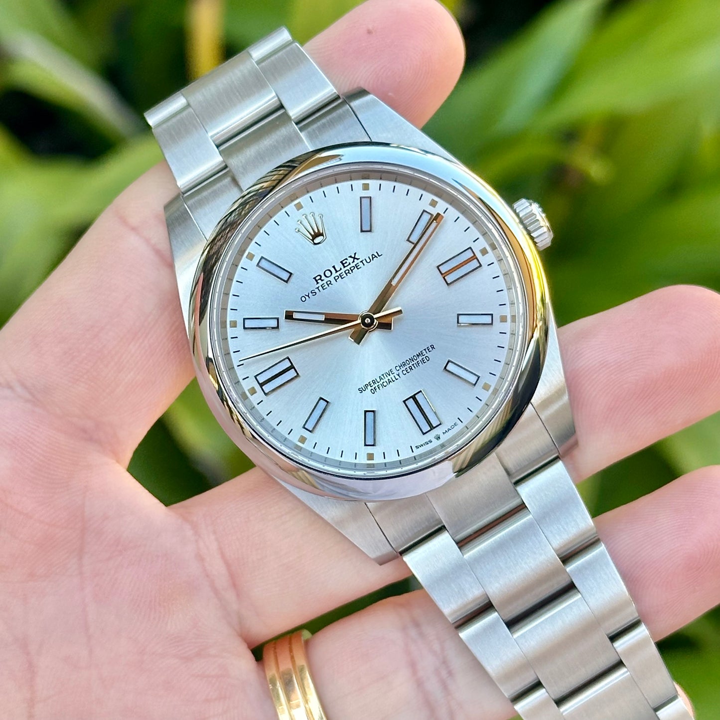 Oyster Perpetual 41 Silver Ref 124300 2020