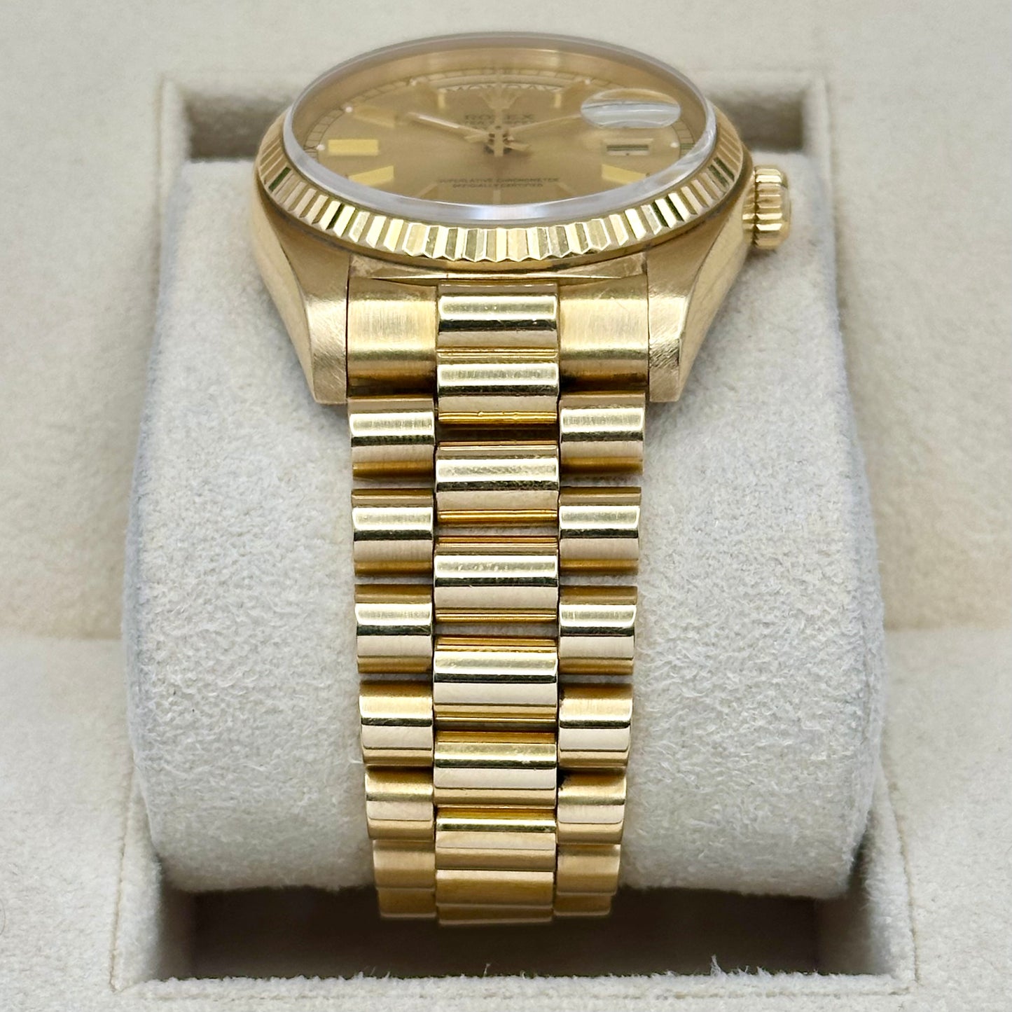 Day-Date 36 Champagne Dial 18K Yellow Gold Ref 18038 1983